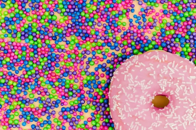 Colorful donuts with swirls of icing, representing inspiration from pop music themes.